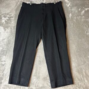 LEVIS ACTION SLACKS Black Poly Blend Classic Fit Mens Dress Pants W42 L30
